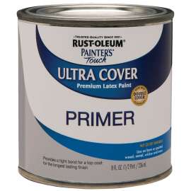 RUST-OLEUM PAINTER'S Touch 1980730 Exterior Primer, Flat, Gray, 0.5 pt, Can