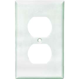 Eaton Wiring Devices 2132W Standard-Size Wallplate, 1-Gang, Thermoset, White