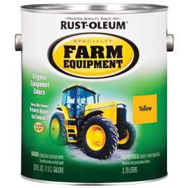 RUST-OLEUM SPECIALTY 7449402 Farm Equipment Enamel, Caterpillar Yellow, 1 gal Can