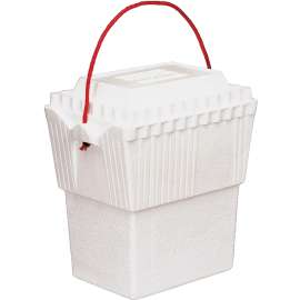 LIFOAM 3417 Ice Chest, 12 qt Cooler, Styrofoam, White