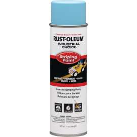 RUST-OLEUM INDUSTRIAL CHOICE 1627838 Inverted Striping Paint, Flat/Matte, Blue, 18 oz, Aerosol Can