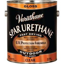 VARATHANE 9231 Spar Urethane Paint, Gloss, Liquid, Clear, 1 gal, Can