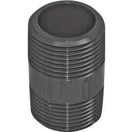 GENOVA 300 Series 384001R Pipe Nipple, 3/4 in MIP, Gray