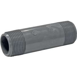GENOVA 3405040 Pipe Nipple, 1 in MIP x MIP, 4 in L, Gray