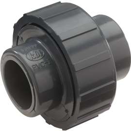 NDS U-1500-S Pipe Union, 1-1/2 in Slip Joint, 4 in L, Gray