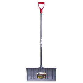 GARANT GIPP21KD Snow Pusher, 21 in W Blade, Polypropylene Blade, Ash Wood Handle, D-Grip Handle, 45 in L Handle