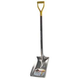 Garant 80638 Snow Shovel, 11-1/2 in W Blade, Aluminum Blade, Wood Handle, 46 in OAL