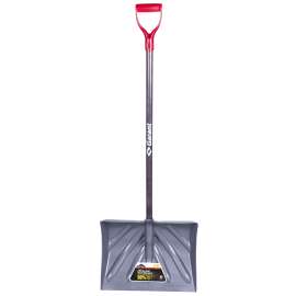 GARANT GIPM18KD Snow Shovel, 18 in W Blade, Polypropylene Blade, Stained Ash Handle, D-Grip Handle, 42 in L Handle