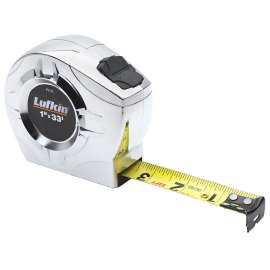 Crescent Lufkin P2000 Series P2048CME Tape Measure, 26 ft L Blade, 1 in W Blade, Steel Blade, ABS Case