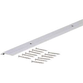 M-D 78113 Tile Edge, 72 in L, 3/4 in W, Vinyl, Silver
