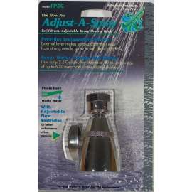 Whedon FP3C Shower Head, 2.5 gpm, 1/2 in Connection, Female, Brass, Chrome, 2 in Dia