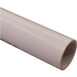 JM Eagle 30668 Pipe, 2 in, 20 ft L, Solvent Weld, SCH 40 Schedule, PVC, White