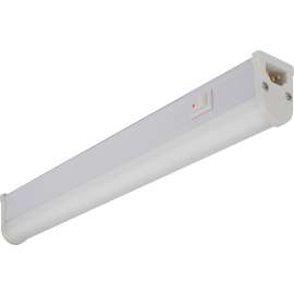 Liteline LEDBAR23-30K Fluorobar Light, 120 V, LED Lamp, 760 Lumens, 3000 K Color Temp, Aluminum Fixture, White Fixture