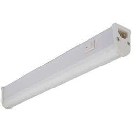 Liteline LEDBAR58-30K Fluorobar Light, 120 V, LED Lamp, 1900 Lumens, 3000 K Color Temp, Aluminum Fixture, White Fixture