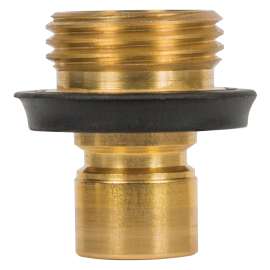 Gilmour 871514-1001 Quick Connect Set with Shut Off, Male Threaded, Metal/Rubber