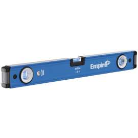 Empire True Blue Series E75.24 Box Level, 24 in L, 3-Vial, 1-Hang Hole, Non-Magnetic, Aluminum, Blue