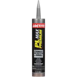 Loctite PL PREMIUM MAX 2292244 Construction Adhesive, Gray, 9 oz Cartridge