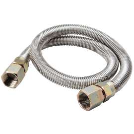 B & K G012SS151536RP Gas Connector, 3/4 x 3/4 in FIP, 0.5 psi, Stainless Steel