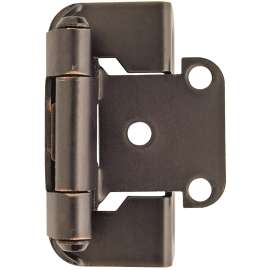 Amerock BPR7550ORB Hinge, 1/2 in Overlay, Self Close, Oil-Rubbed Bronze