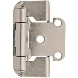 Amerock BPR7550G10 Hinge, 1/2 in Overlay, Satin Nickel