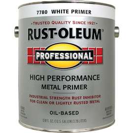 RUST-OLEUM 242259 Clean Metal Primer, Flat, White, 1 gal, Pail