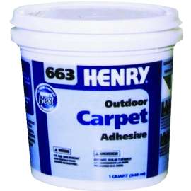 HENRY 12183 Carpet Adhesive, Beige, 1 qt Container