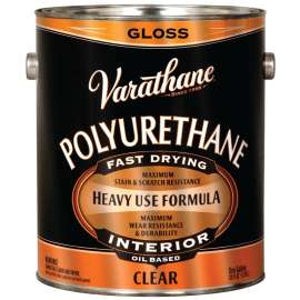 RUST-OLEUM 9032 Polyurethane, Gloss, Liquid, Clear, 1 gal, Can