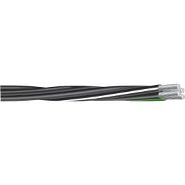 Southwire Compact Stranded 8000 4/04/04/02/0X500 Service Entrance Cable, 4 -Conductor, Aluminum Conductor, 600 V
