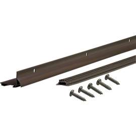 M-D DB001 Series 69505 Door Bottom with Drip Cap, 48 in L, 1-1/4 in W, 1-1/4 in H, Aluminum, Bronze