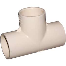 GENOVA 500 Series 51407 Tube Tee, 3/4 in Run, Slip Run Connection, 3/4 in Branch, Slip Joint Branch Connection