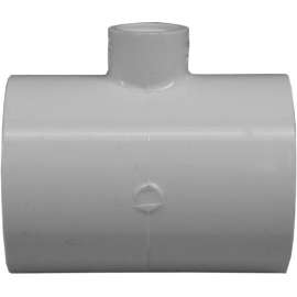 GENOVA 300 Series 31482 Pipe Reducing Tee, 2 x 1/2 in Run, Slip Run Connection, Slip Joint x FIP Branch Connection
