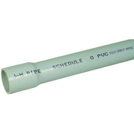 JM Eagle 67488 Rigid Conduit, 1-1/2 in, 10 ft L, PVC