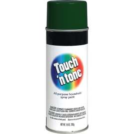 TOUCH 'N TONE 55271830 Spray Paint, Gloss, Hunter Green, 10 oz, Aerosol Can