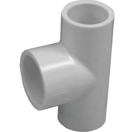 GENOVA 300 Series 31403 Pipe Reducing Tee, 1/2 x 3/4 in Run, Slip Run Connection, Slip Joint Branch Connection