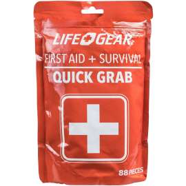 LIFE+GEAR 41-3819 First Aid Kit, 88-Piece, Red