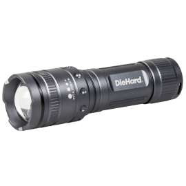 Dorcy DieHard Series 41-6122 Twist Flashlight, AAA Battery, Alkaline Battery, LED Lamp, 1000 Lumens Lumens, Gray