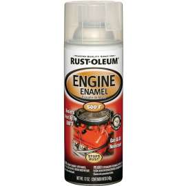 RUST-OLEUM AUTOMOTIVE 248944 Engine Enamel Spray Paint, Clear, 11 oz, Aerosol Can