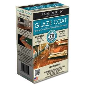 ECLECTIC 5050080 Glaze Epoxy Coating, Liquid, Slight, Clear, 1 qt Container