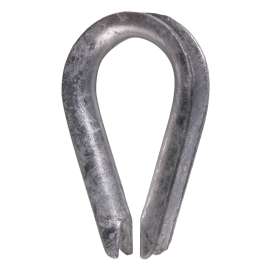 Ben-Mor 70223 Standard Thimble, 5/16 in Dia Cable, Galvanized