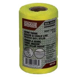 Ben-Mor 60123 Seine, #18 Dia, 500 ft L, Nylon, Yellow