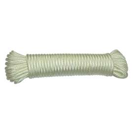 Ben-Mor 60356 Rope, 1/4 in Dia, 100 ft L, Nylon, White