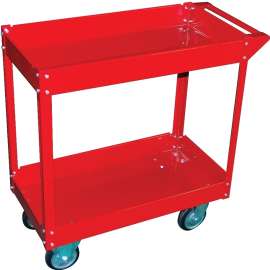 ProSource TC4102 Service Cart, 16-1/8 in OAW, 32-1/4 in OAH, 33-1/4 in OAD, Red