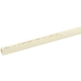 CRESLINE FlowGuard Gold Series 44910 Pipe, 3/4 in, 10 ft L, Compression, CPVC, Tan/Yellow