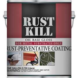 Majic Paints Rustkill 8-6002-1 Rust-Preventive Coating, Gloss, Dark Brown, 1 gal Can