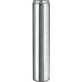 SELKIRK 208148 Chimney Pipe, 10 in OD, 48 in L, Stainless Steel