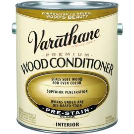 VARATHANE 211774 Premium Wood Conditioner, Clear, Liquid, 1 gal, Can