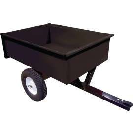 AG SOUTH SC10-MC Trailer/Dump Cart, Steel Deck, 16 in Wheel, Black