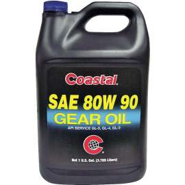 Coastal 12405 Gear Oil, 80W-90, 1 gal Bottle