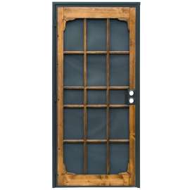 Precision Woodguard 3809 Series 3809BZ3068-I Door Screen, 80 in L, 36 in W, Wood