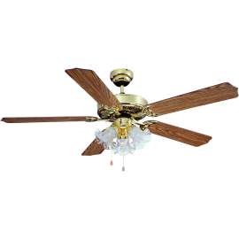 Boston Harbor Ceiling Fan Light Kit, 3-Speed, 5-Blade, 52 in Sweep